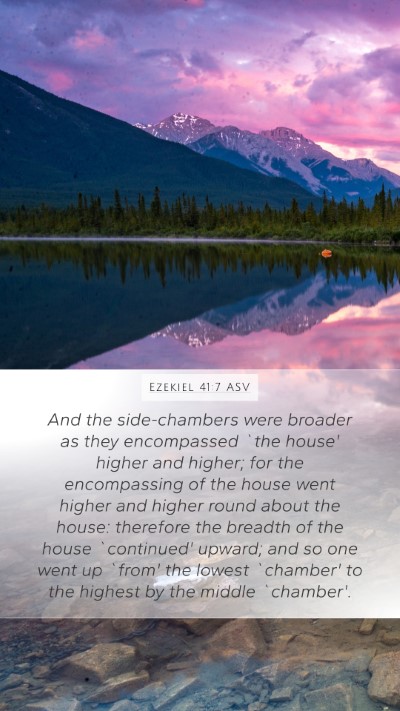 Ezekiel 41:7 ASV Bible Verse Image