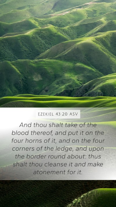 Ezekiel 43:20 ASV Bible Verse Image