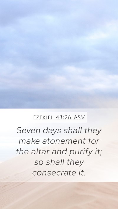 Ezekiel 43:26 ASV Bible Verse Image