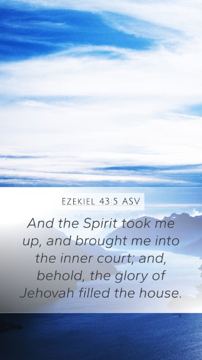 Ezekiel 43:5 ASV Bible Verse Image