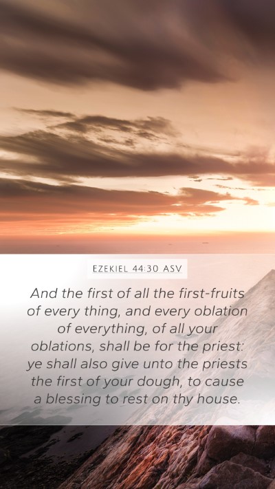 Ezekiel 44:30 ASV Bible Verse Image