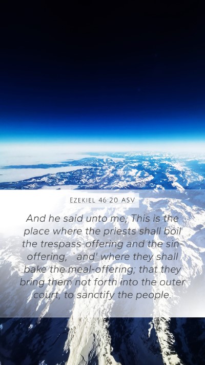 Ezekiel 46:20 ASV Bible Verse Image