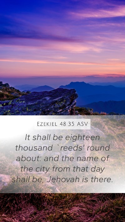 Ezekiel 48:35 ASV Bible Verse Image