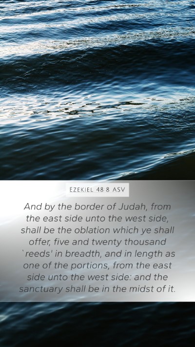 Ezekiel 48:8 ASV Bible Verse Image