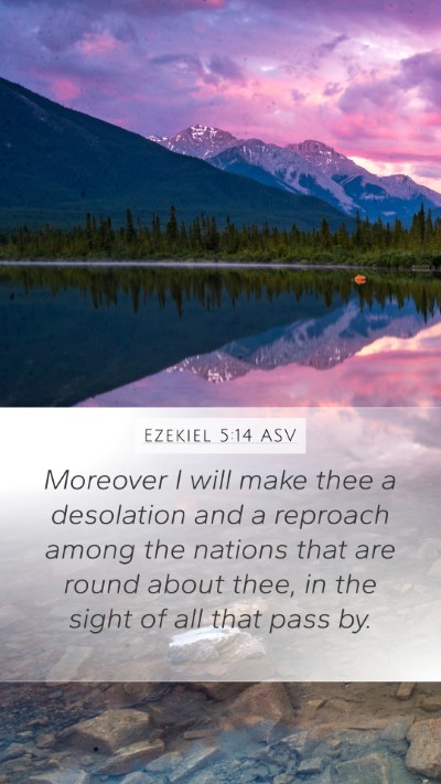 Ezekiel 5:14 ASV Bible Verse Image