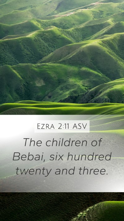 Ezra 2:11 ASV Bible Verse Image