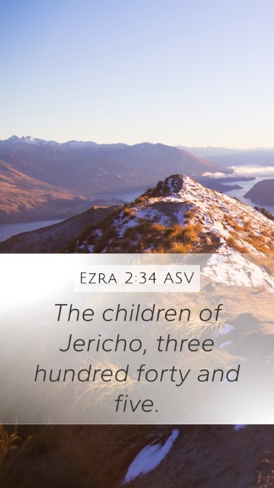 Ezra 2:34 ASV Bible Verse Image