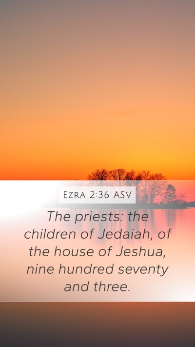 Ezra 2:36 ASV Bible Verse Image