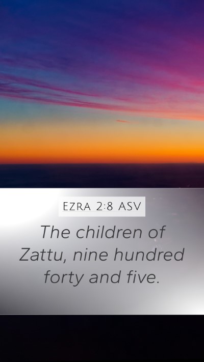 Ezra 2:8 ASV Bible Verse Image