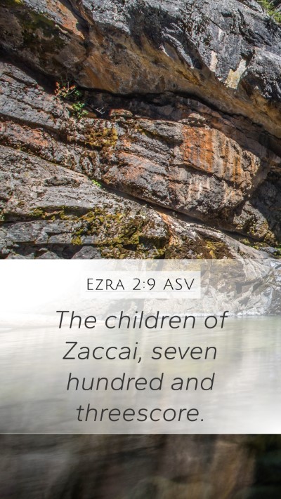 Ezra 2:9 ASV Bible Verse Image