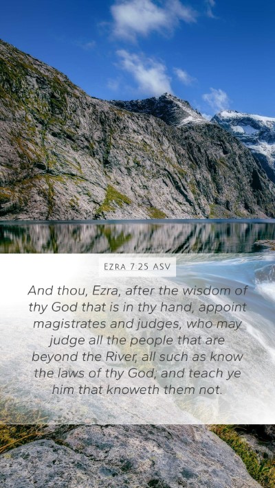 Ezra 7:25 ASV Bible Verse Image