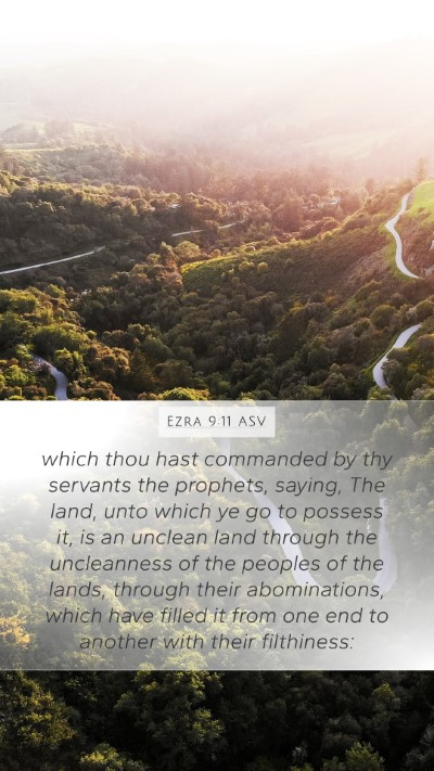 Ezra 9:11 ASV Bible Verse Image