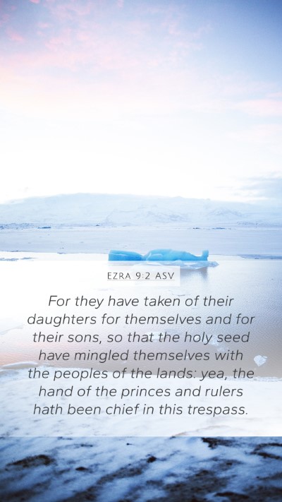 Ezra 9:2 ASV Bible Verse Image