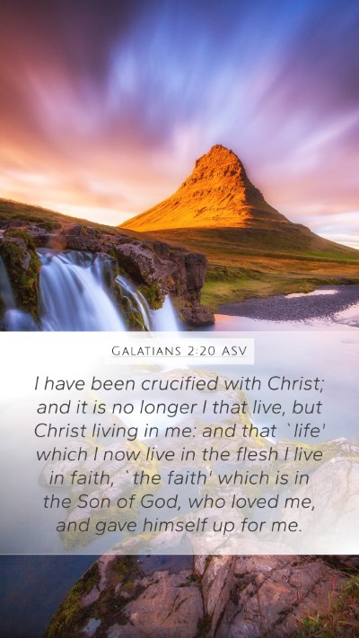 Galatians 2:20 ASV Bible Verse Image
