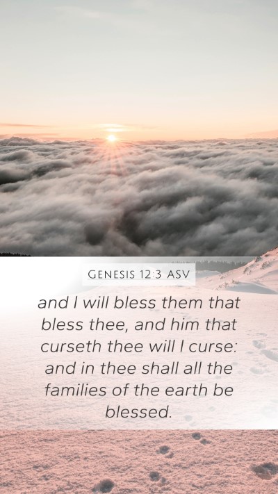 Genesis 12:3 ASV Bible Verse Image