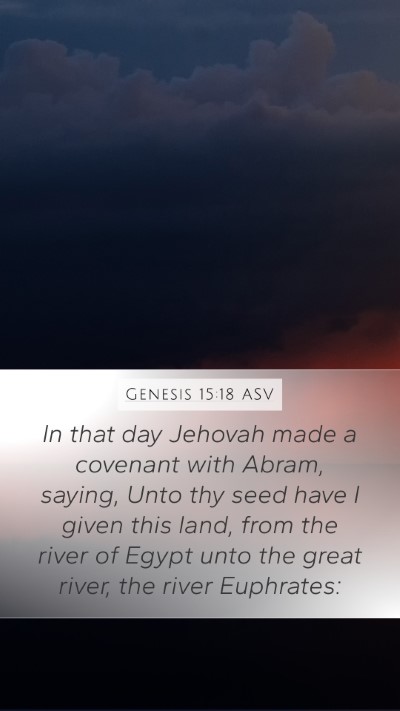 Genesis 15:18 ASV Bible Verse Image