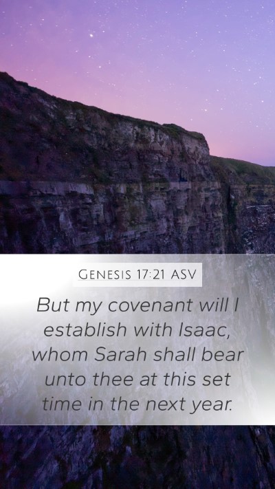 Genesis 17:21 ASV Bible Verse Image