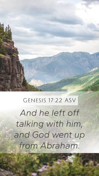 Genesis 17:22 ASV Bible Verse Image