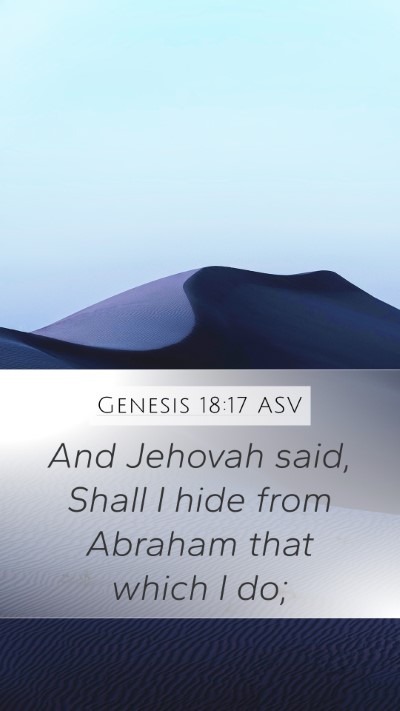 Genesis 18:17 ASV Bible Verse Image