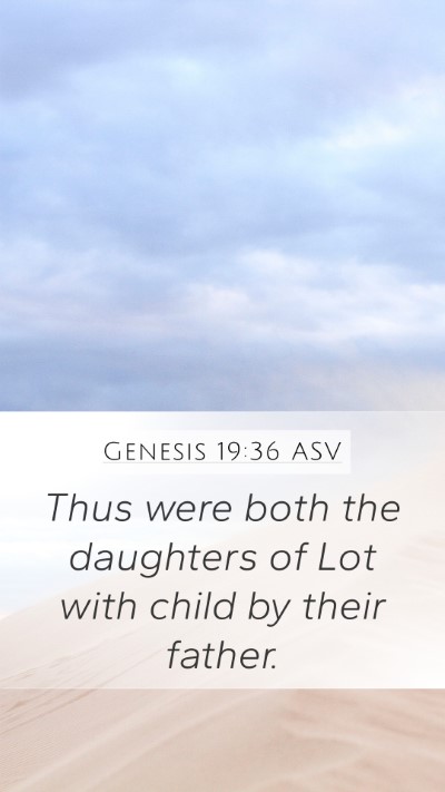 Genesis 19:36 ASV Bible Verse Image