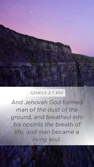 Genesis 2:7 ASV Bible Verse Image
