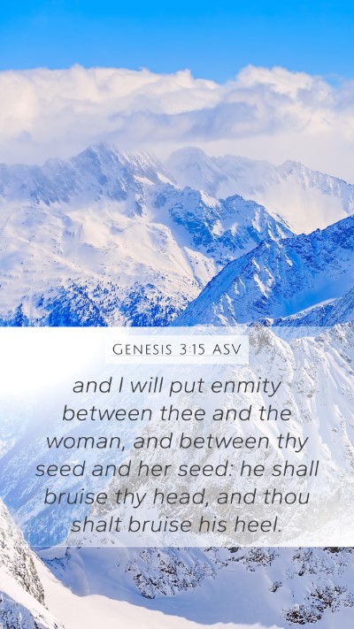 Genesis 3:15 ASV Bible Verse Image