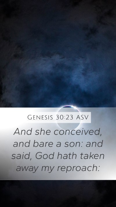 Genesis 30:23 ASV Bible Verse Image
