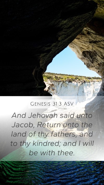 Genesis 31:3 ASV Bible Verse Image