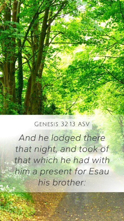 Genesis 32:13 ASV Bible Verse Image