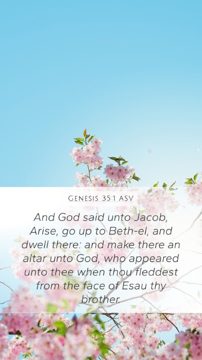 Genesis 35:1 ASV Bible Verse Image