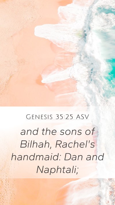 Genesis 35:25 ASV Bible Verse Image