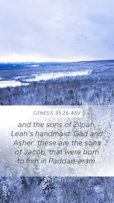 Genesis 35:26 ASV Bible Verse Image