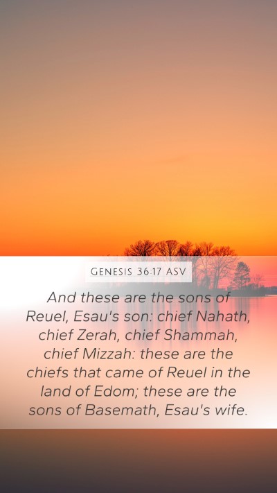 Genesis 36:17 ASV Bible Verse Image