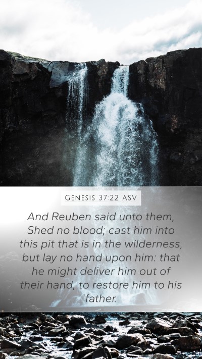 Genesis 37:22 ASV Bible Verse Image