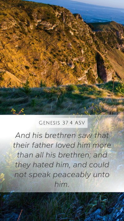 Genesis 37:4 ASV Bible Verse Image