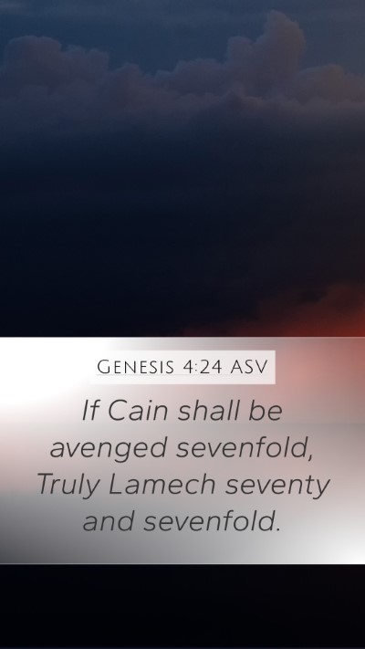 Genesis 4:24 ASV Bible Verse Image