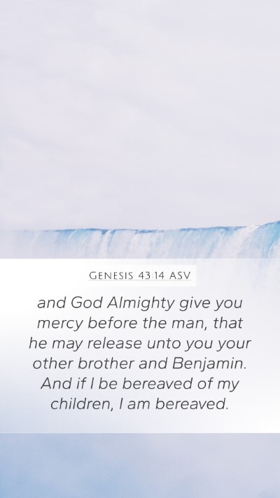 Genesis 43:14 ASV Bible Verse Image
