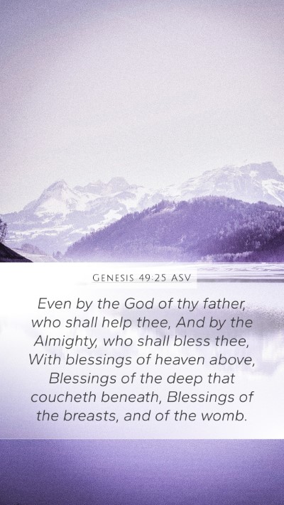 Genesis 49:25 ASV Bible Verse Image