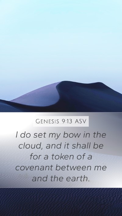Genesis 9:13 ASV Bible Verse Image
