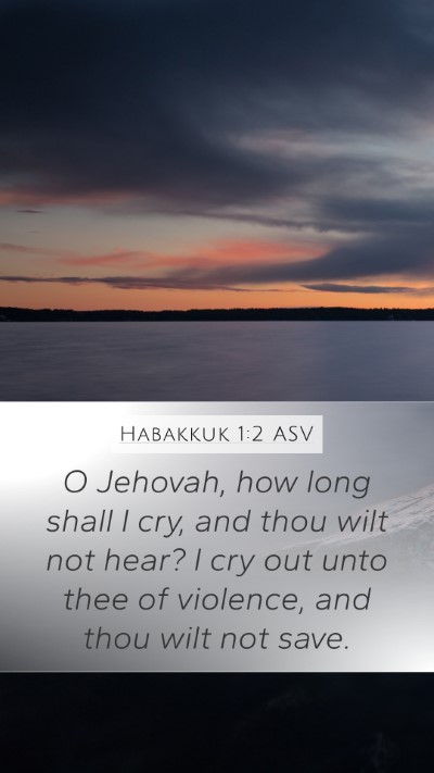 Habakkuk 1:2 ASV Bible Verse Image