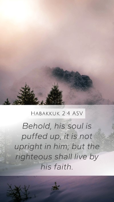 Habakkuk 2:4 ASV Bible Verse Image
