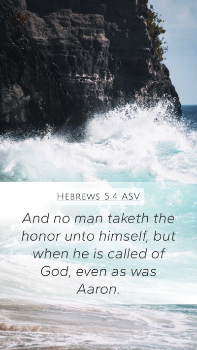 Hebrews 5:4 ASV Bible Verse Image