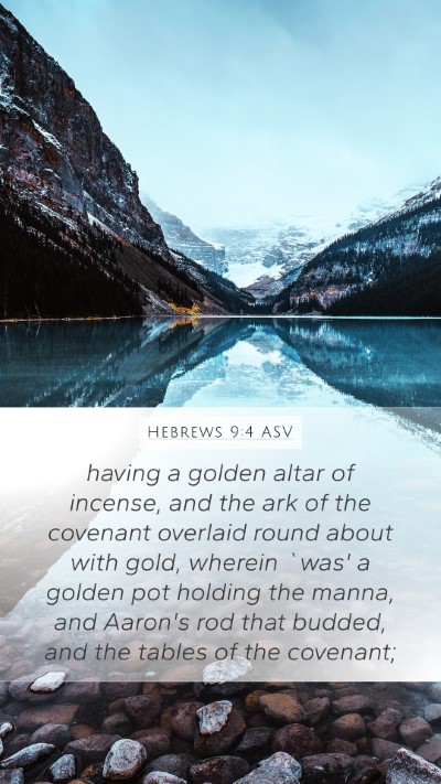 Hebrews 9:4 ASV Bible Verse Image