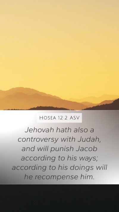 Hosea 12:2 ASV Bible Verse Image