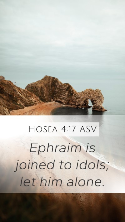 Hosea 4:17 ASV Bible Verse Image