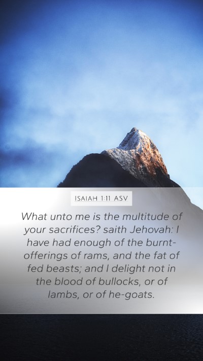Isaiah 1:11 ASV Bible Verse Image