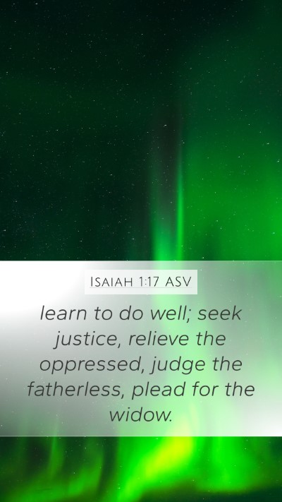 Isaiah 1:17 ASV Bible Verse Image