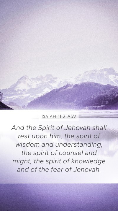 Isaiah 11:2 ASV Bible Verse Image
