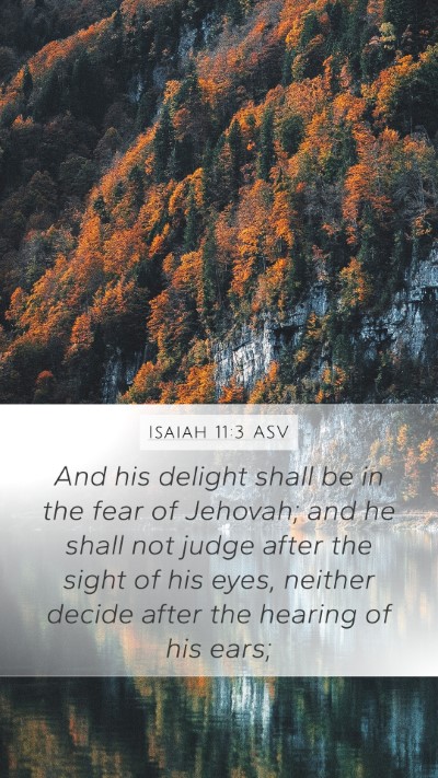 Isaiah 11:3 ASV Bible Verse Image