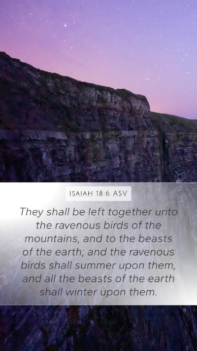 Isaiah 18:6 ASV Bible Verse Image